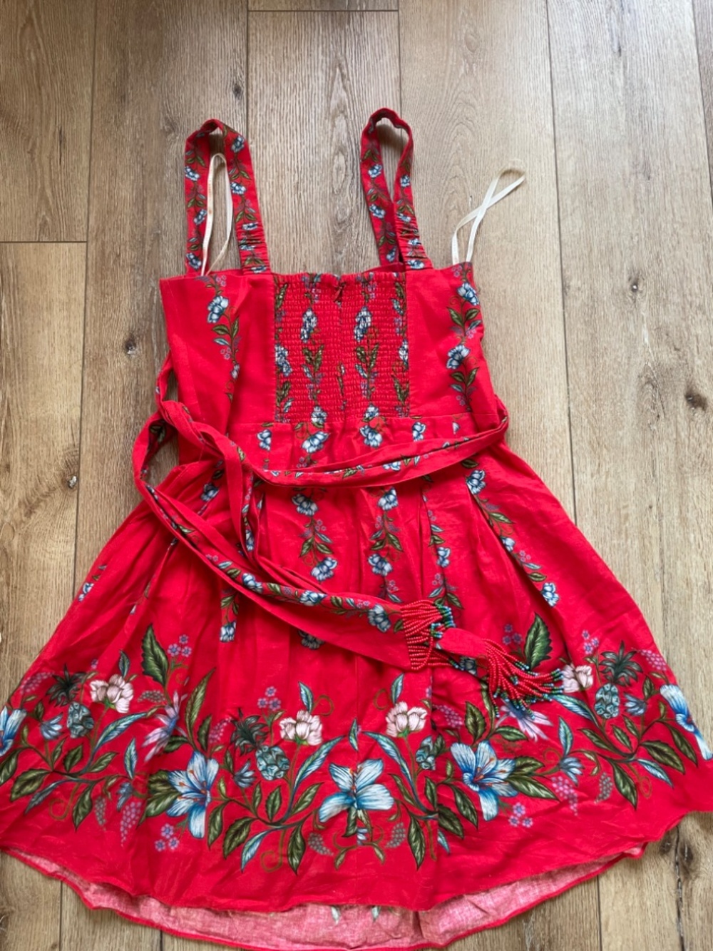 Farm Rio Sweet Bloom Bouquet Mini Dress Size L - Picture 11 of 13